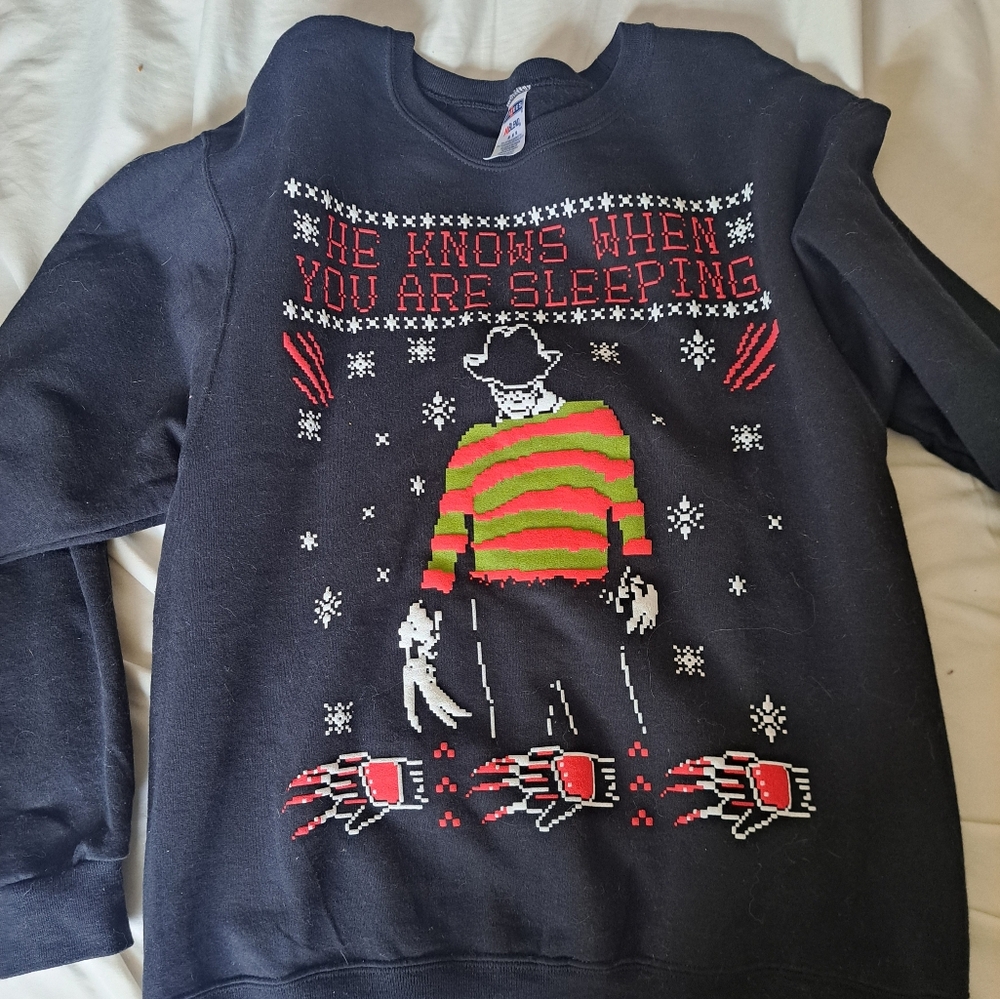 Freddy Krueger Christmas Sweater NWOT